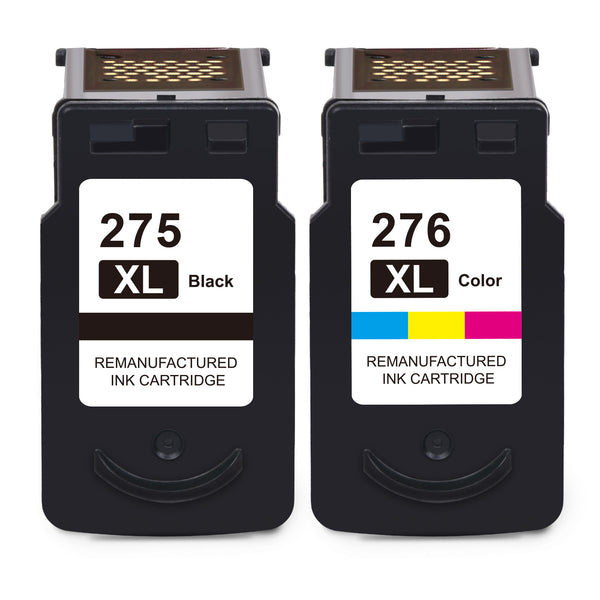 Starink Remanufactured Canon 275XL 276XL Ink Cartridges 2 Packs (Black, Tri-color) | 400 Pages