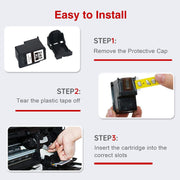 Starink Remanufactured Canon 245XL 246XL Ink Cartridges 2 Packs (Black, Tri-color) | 400 Pages