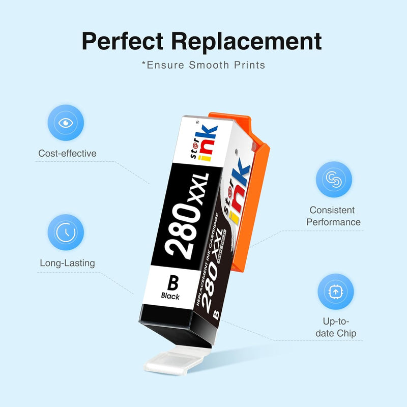 Starink Compatible Canon PGI-280 Ink Cartridges 2 Packs (Black) | 600 Pages