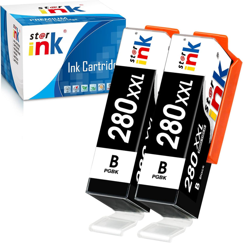 Starink Compatible Canon PGI-280 Ink Cartridges 2 Packs (Black) | 600 Pages