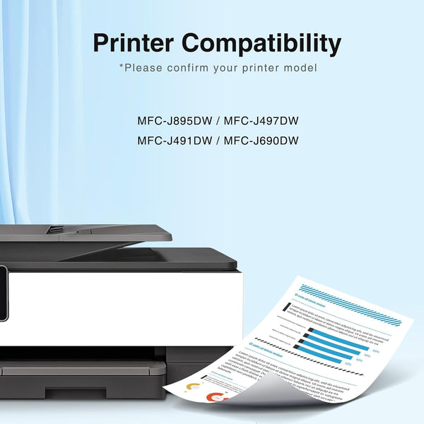 Starink Compatible Brother LC3013 Ink Cartridges 10 Packs (Black, Cyan, Magenta, Yellow) | 400 Pages