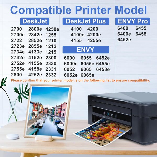 Starink Remanufactured HP 67XL Ink Cartridges 2 Packs (Black, Tri-color) | Black 240 Pages Color 200 Pages