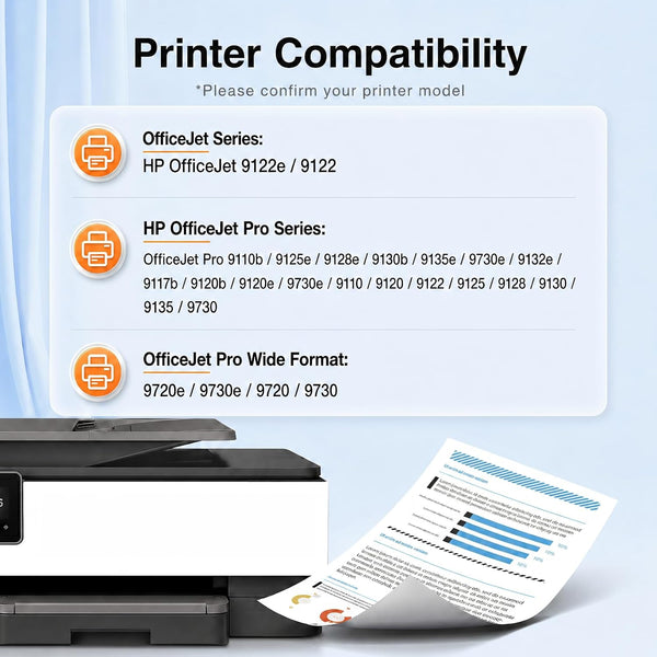 Starink Compatible HP 936e Ink Cartridges 4 Packs (Black, Cyan, Magenta, Yellow) | Black 2,500 Pages Color 1,650 Pages