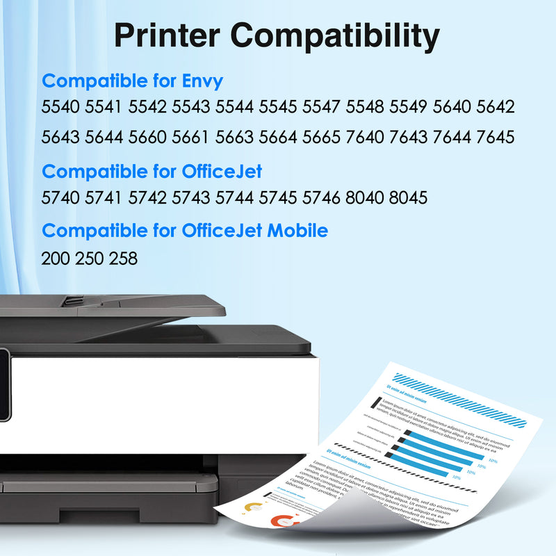 Compatible HP 62XL Ink Cartridge （2 Pack）