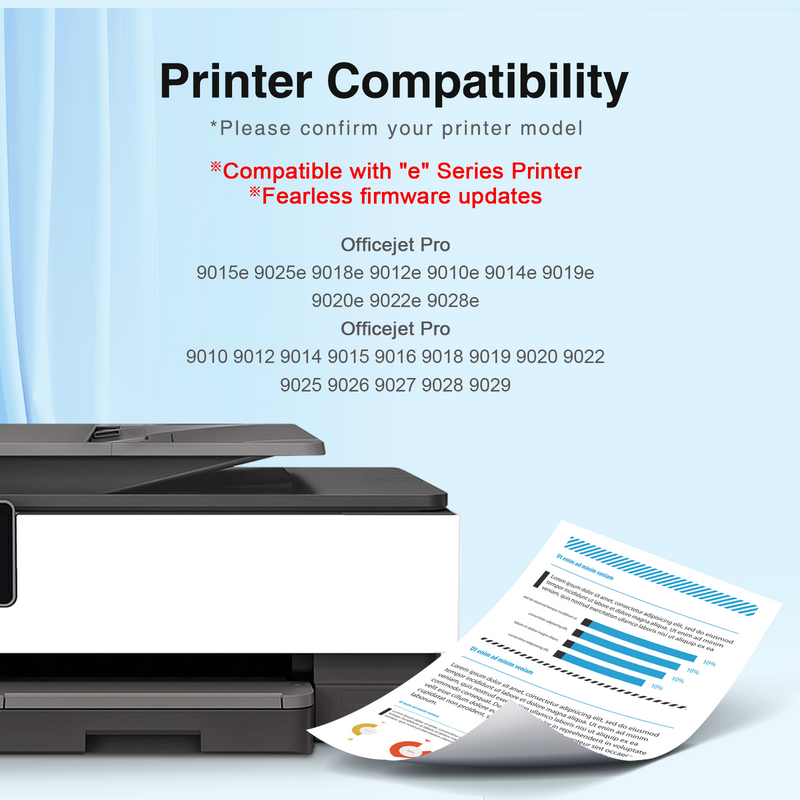 Compatible HP 962XL (Firmware Safe) Ink Cartridge Combo Pack (4 Pack,Black,Cyan,Magenta,Yellow)