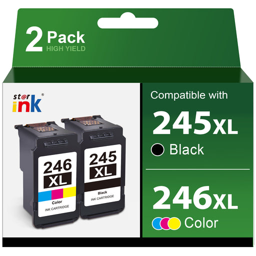 Starink compatible PG 245XL and CL 246XL ink cartridges 2 pack for Canon PIXMA printers