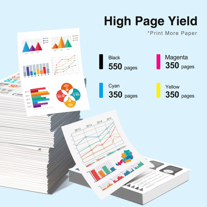 Epson 232XL Compatible Ink Cartridges (4 Pack, BK/C/M/Y)